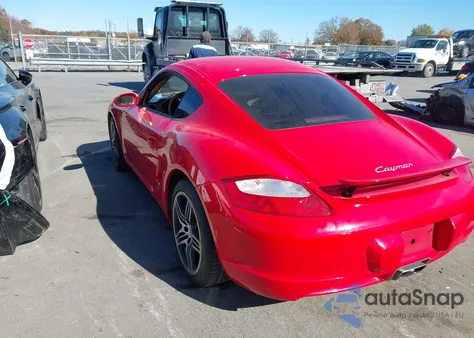 2007 Porsche Cayman из США, поврежденный, VIN WP0AA29807U762852